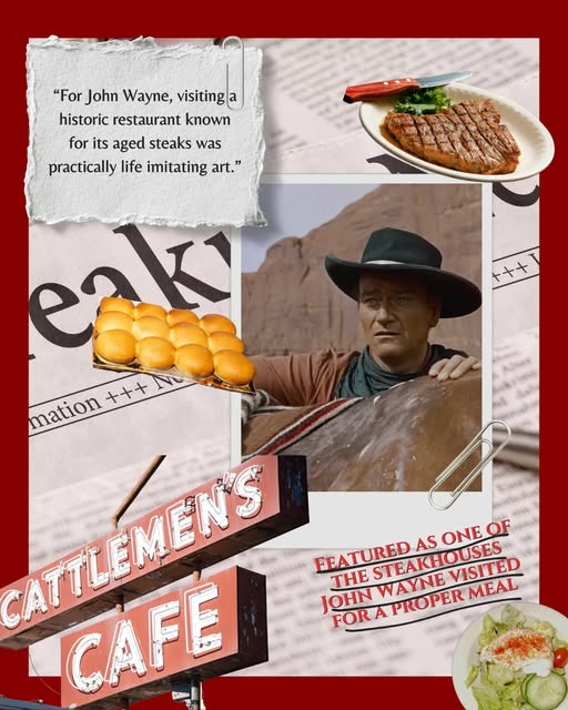 John wayne at Cattlemen's Steakhouse